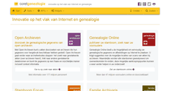 Desktop Screenshot of genealogie.coret.org