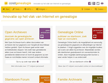 Tablet Screenshot of genealogie.coret.org
